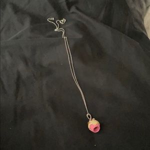 Cupcake necklace